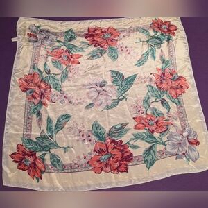 Gorgeous Floral Japanese 100% Silk Scarf